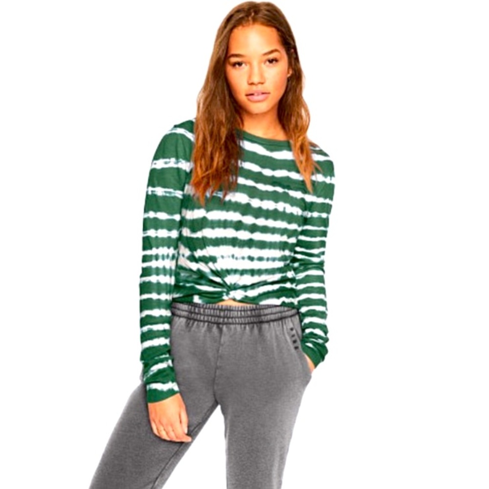 VS PINK Girlfriend Twist Front Tie-Dye Tee